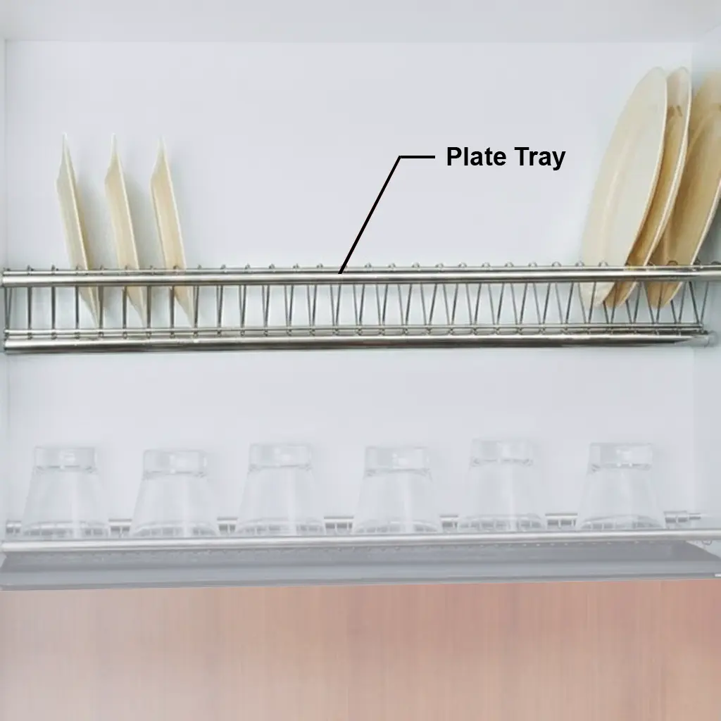 Ebco Kitchen Plate/Glass Tray (with rod supports and anchor kit) - Image 2