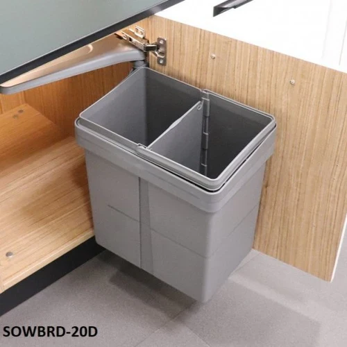 Ebco Swing Out Waste Bin, Rectangular, Double - Image 2
