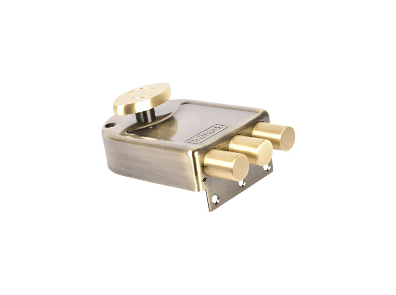 Europa Main Door Lock Antique Brass/Nickel Steel, Single Door Lock - Image 3