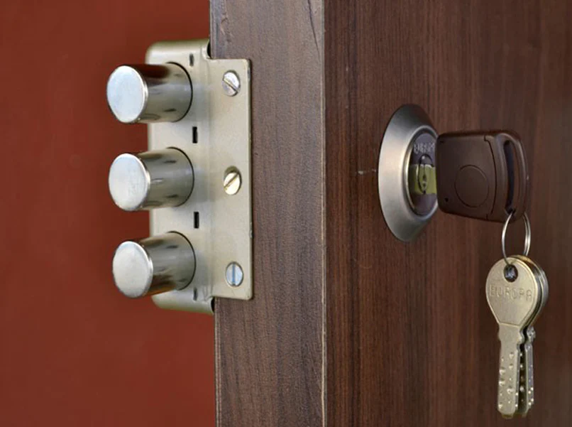 Europa Main Door Lock Antique Brass/Nickel Steel, Single Door Lock - Image 4