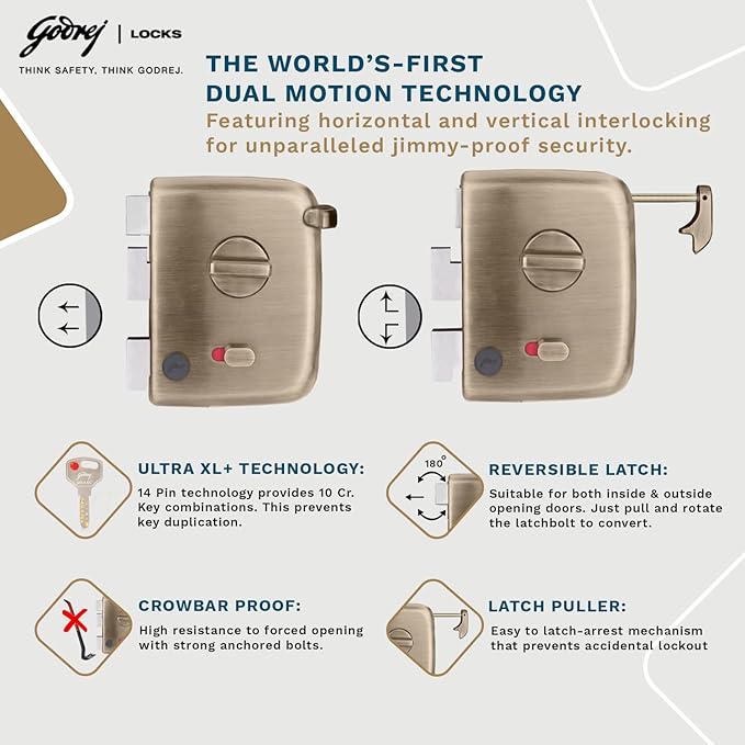 Godrej Centaur Ultra+ 1CK Latchbolt - Image 3
