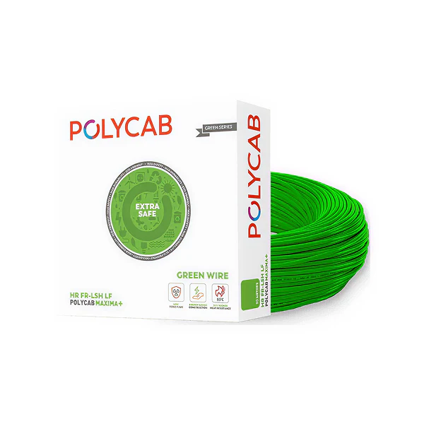 Polycab Maxima+ Green Wire HR FR-LSH LF - Image 5